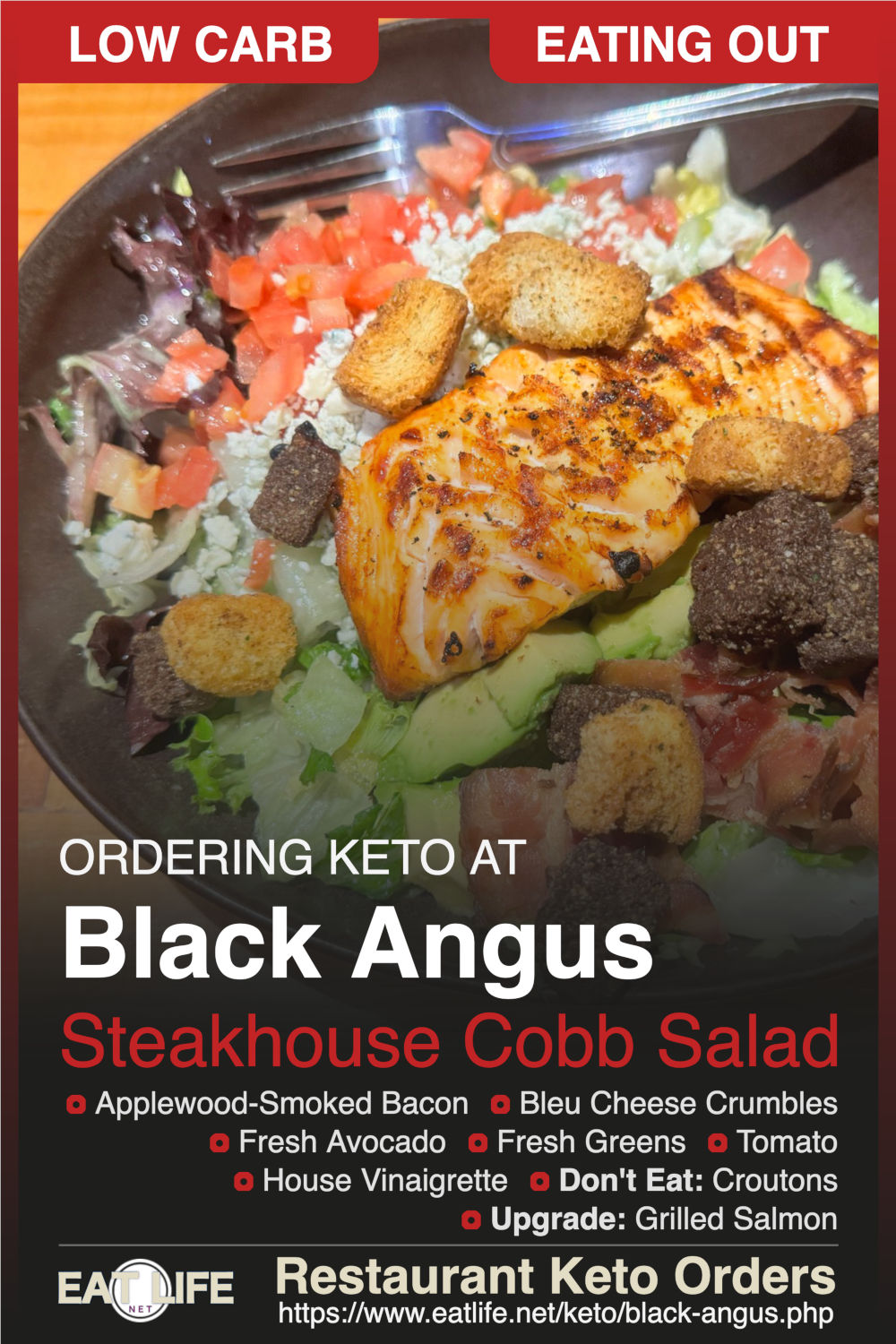 Black Angus Keto Steakhouse Cobb Salad