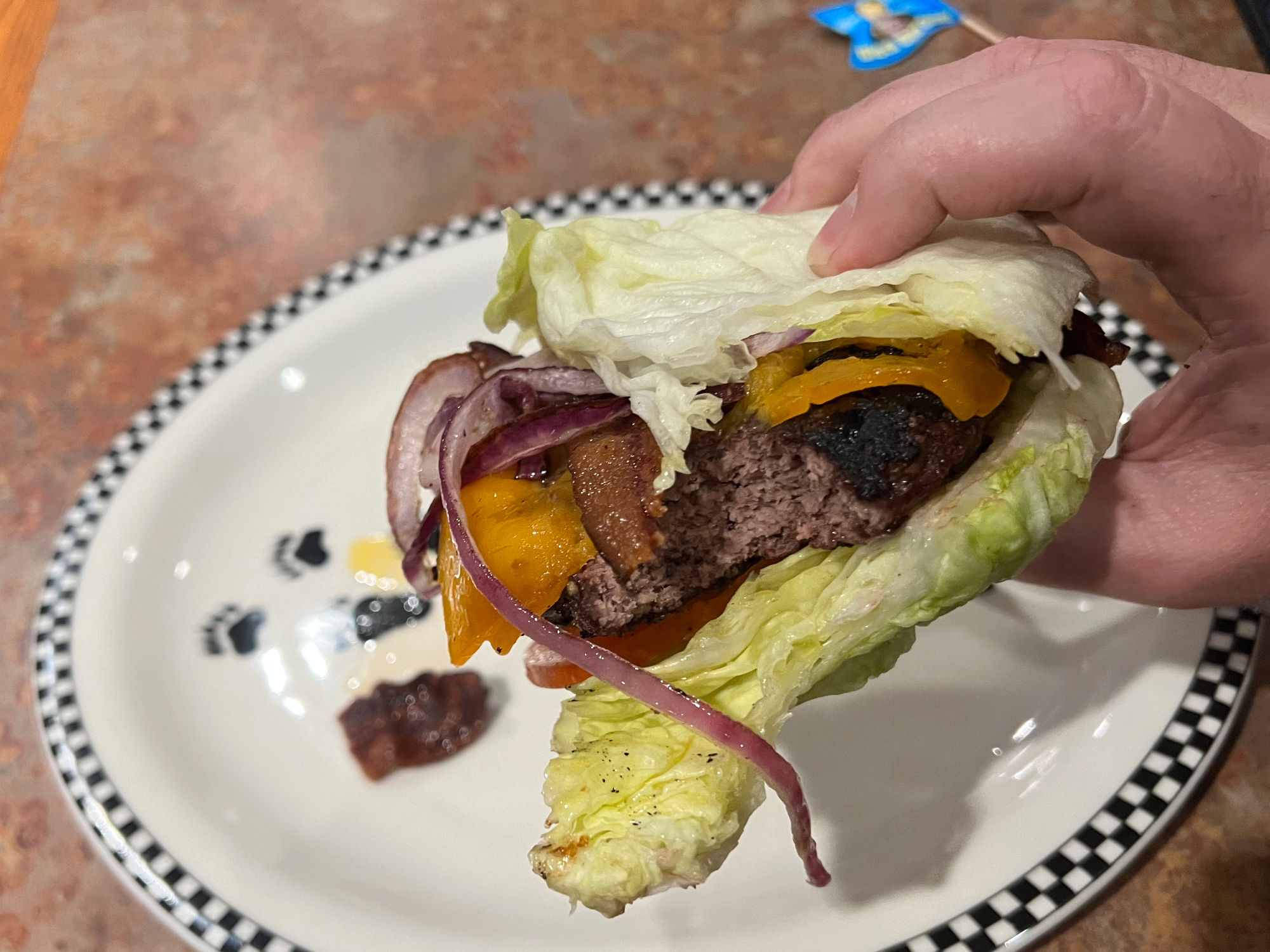 Black Bear Diner Bob's Big Bear Burger Lettuce Wrap