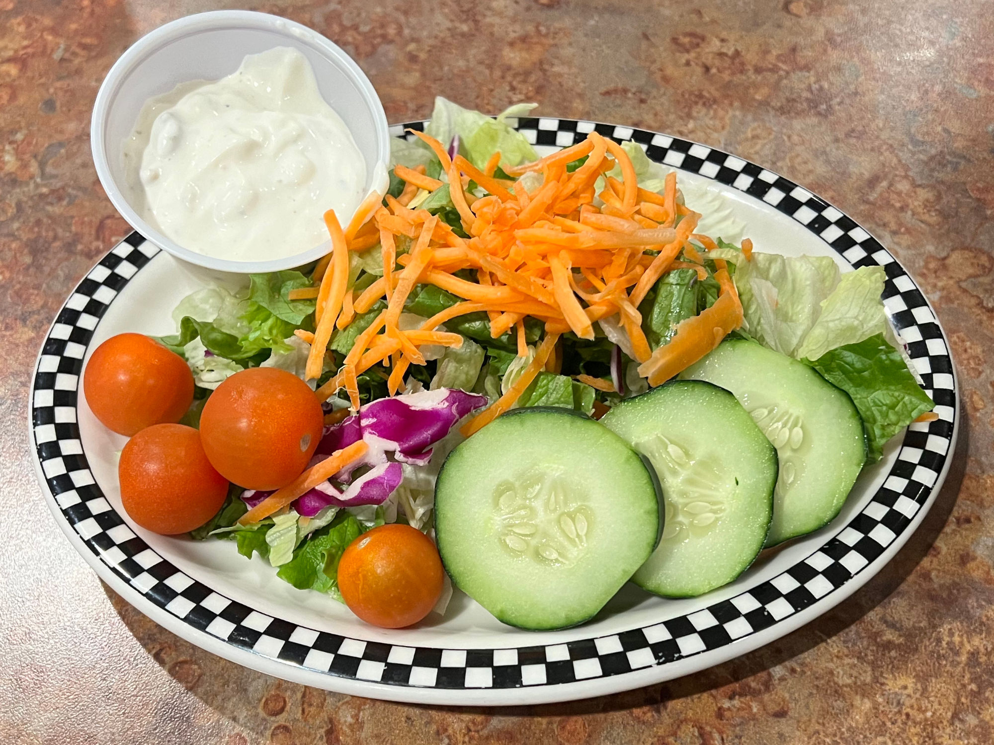 Black Bear Diner House Salad Side