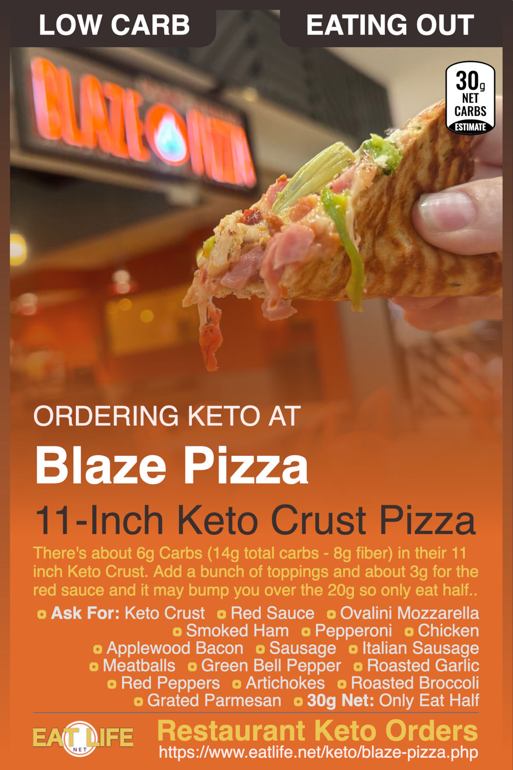 Keto at Blaze Pizza