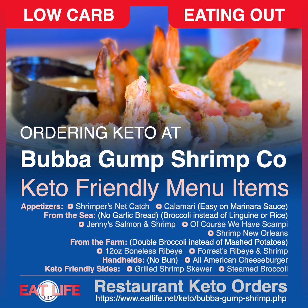 Keto at Bubba Gump Shrimp Co