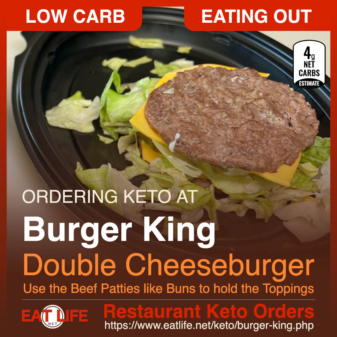 Burger King Keto Double Cheeseburger