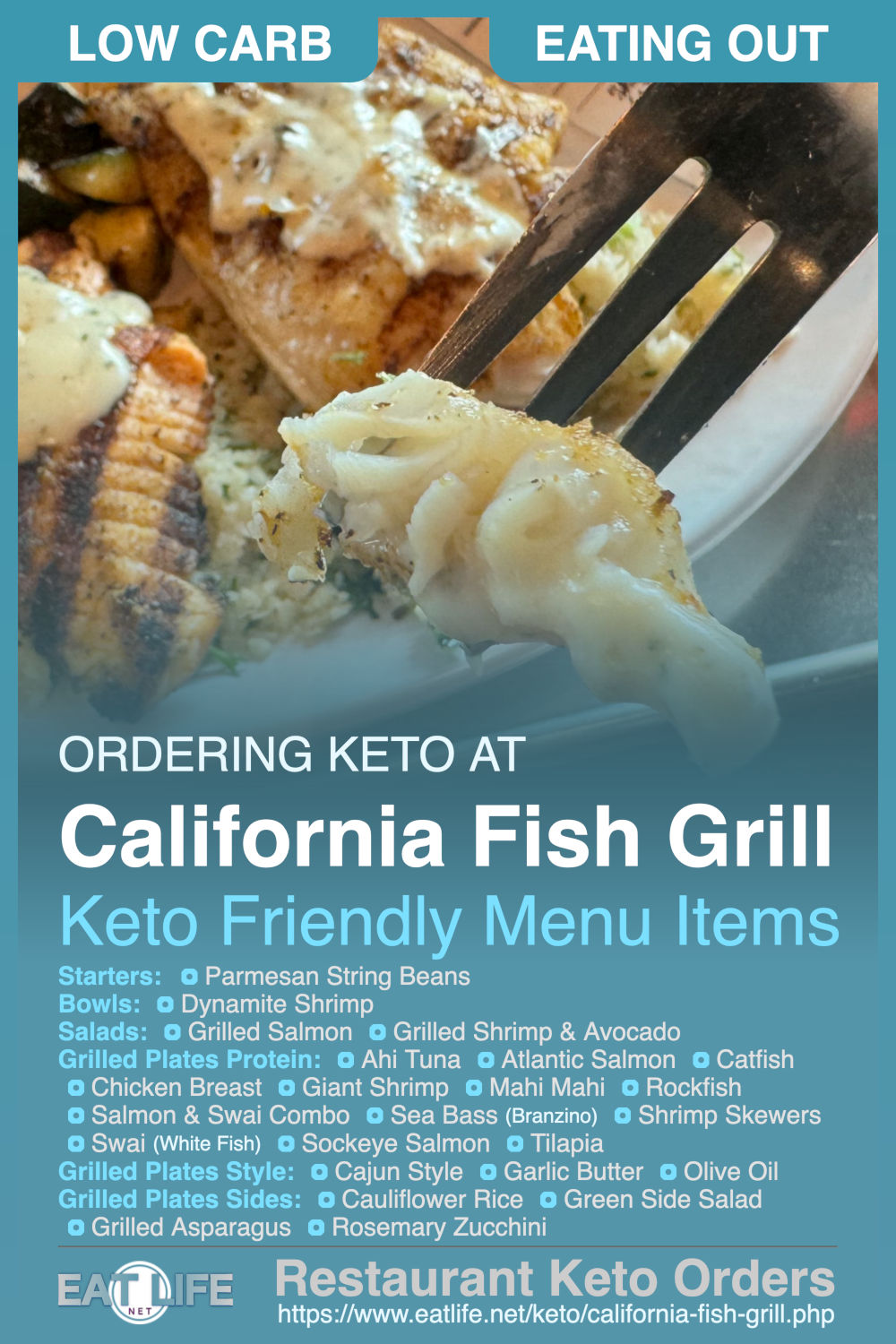 Keto at California Fish Grill