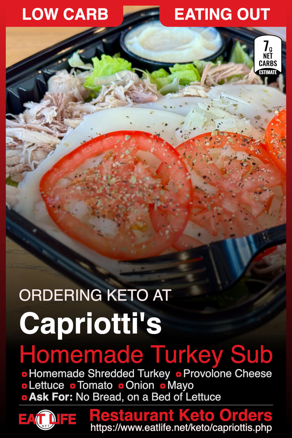 Capriottis Keto Homemade Turkey