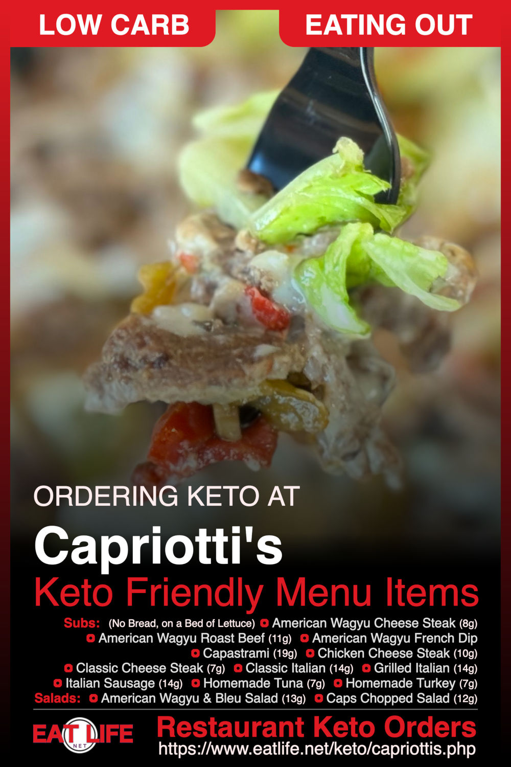 Keto at Capriotti's