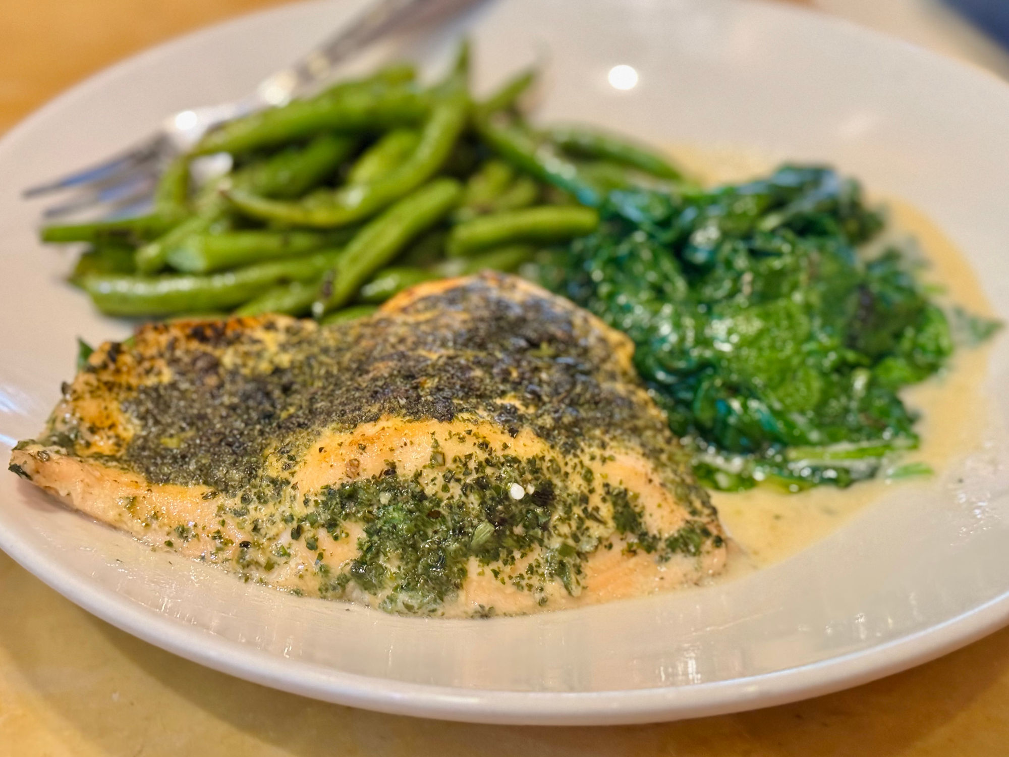 Cheesecake Factory Herb Crusted Filet of Salmon