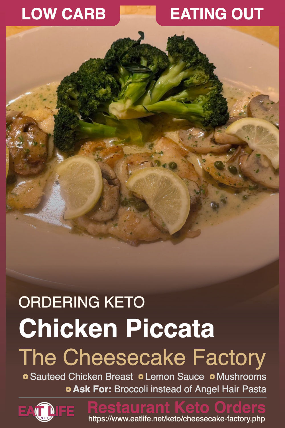 Cheesecake Factory Keto Chicken Piccata