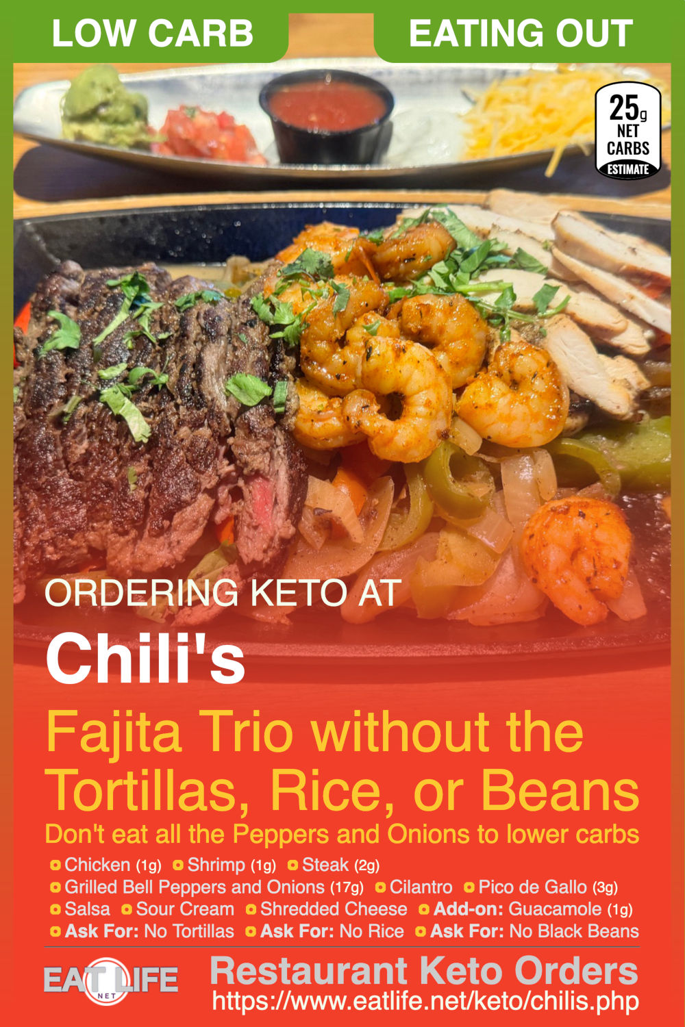 Chilis Keto Fajita Trio