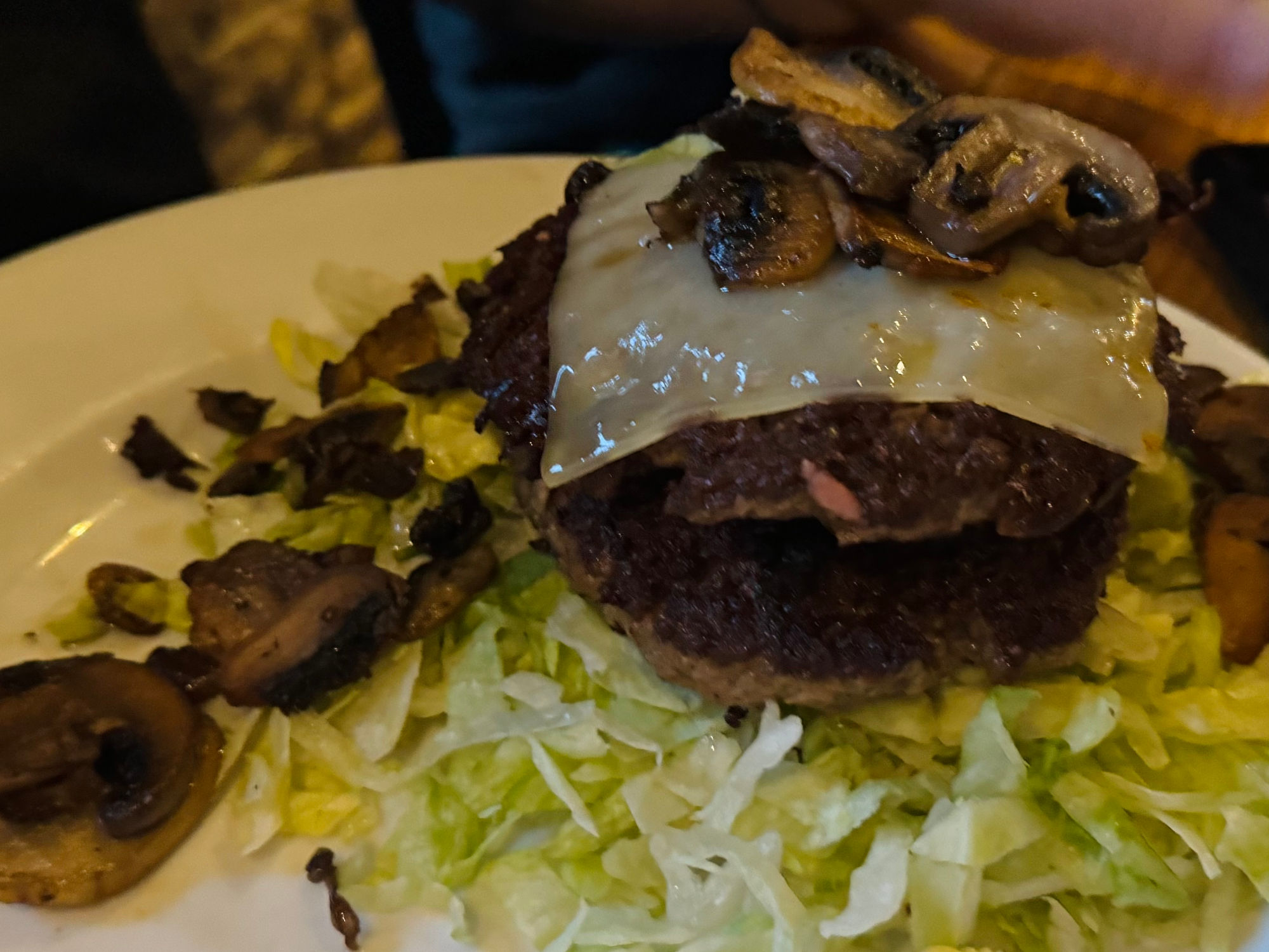 Chili's Keto Mushroom Swiss Burger