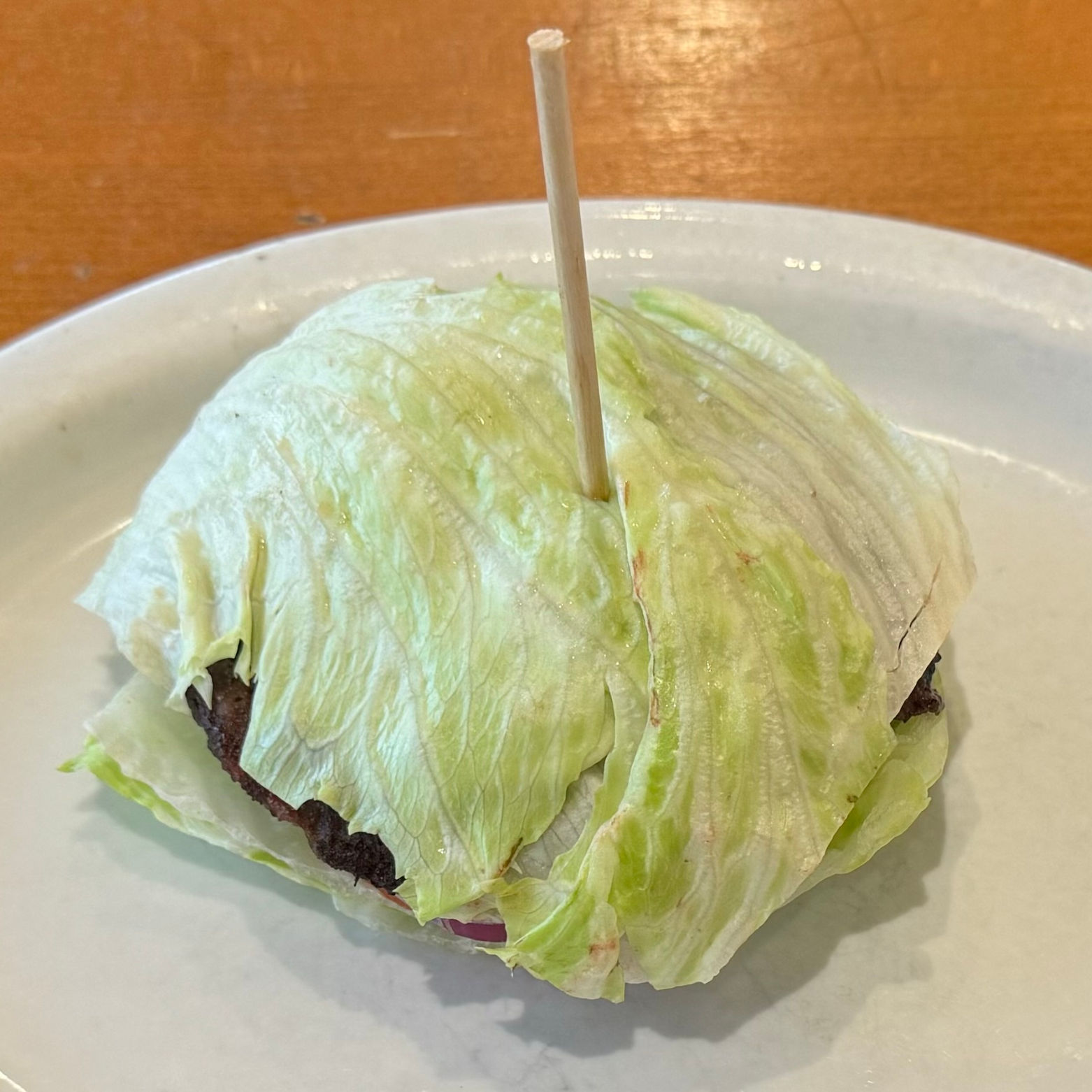 Coco's Bakery Restaurant Lettuce Wrapped Original Burger