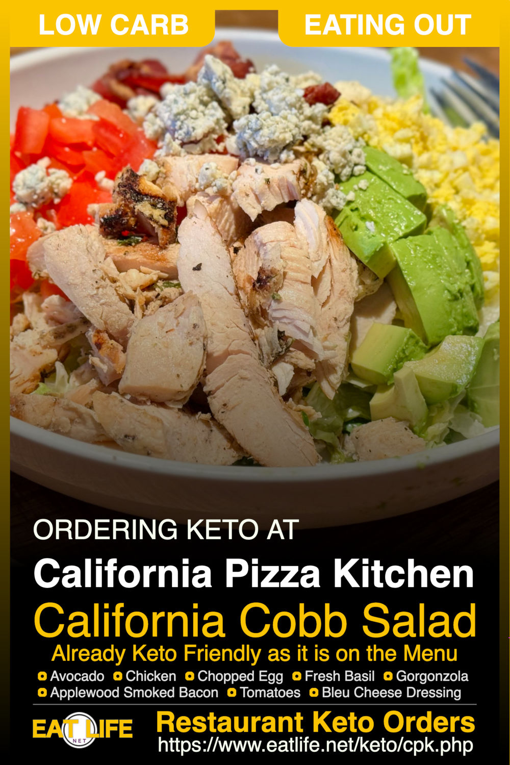 Cpk Keto California Cobb Salad