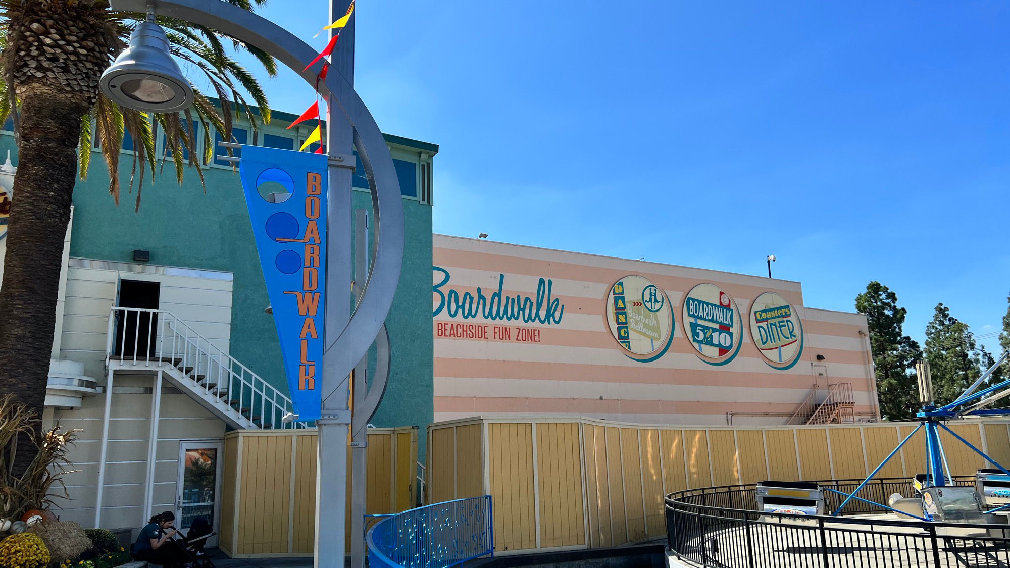 Boardwalk Pier Sign Blue