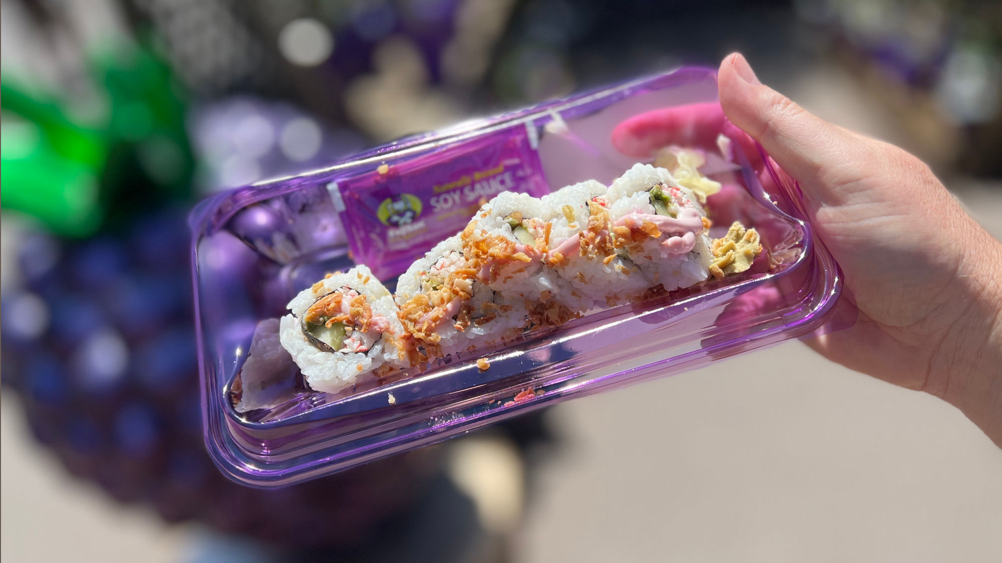 Boysenberry Festival Mini Crab Sushi Roll