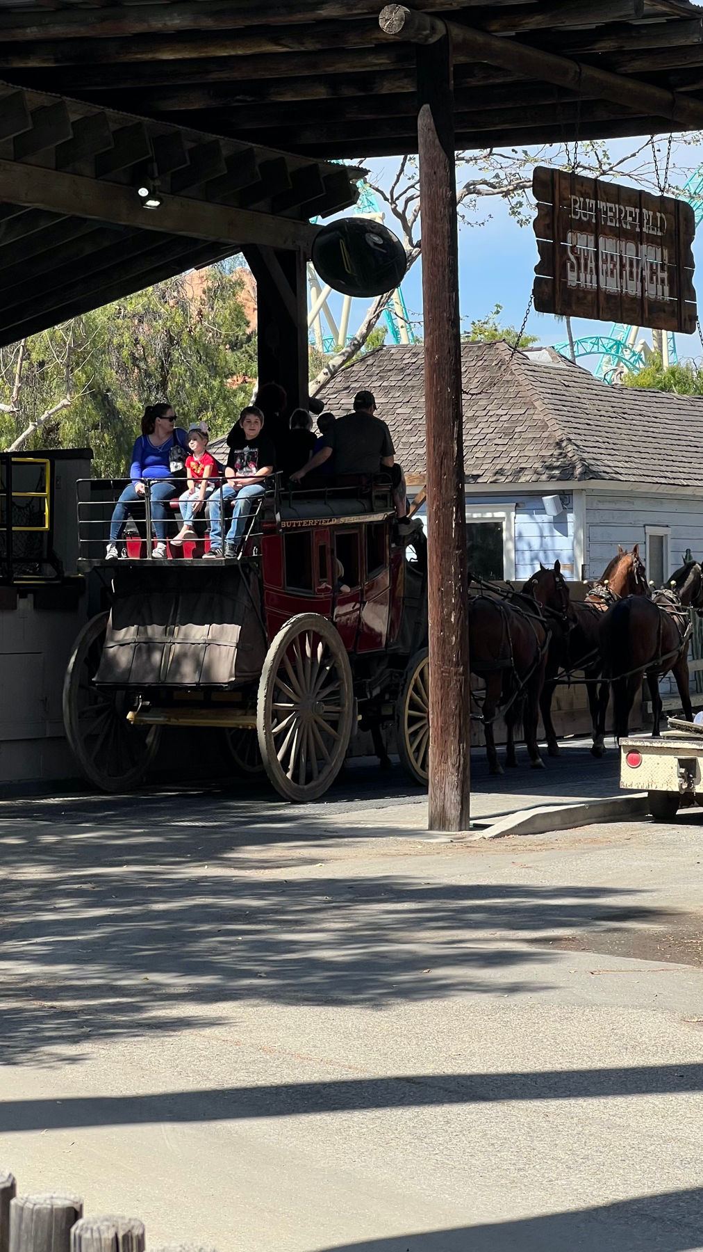 Butterfield Stagecoach Just Leaving