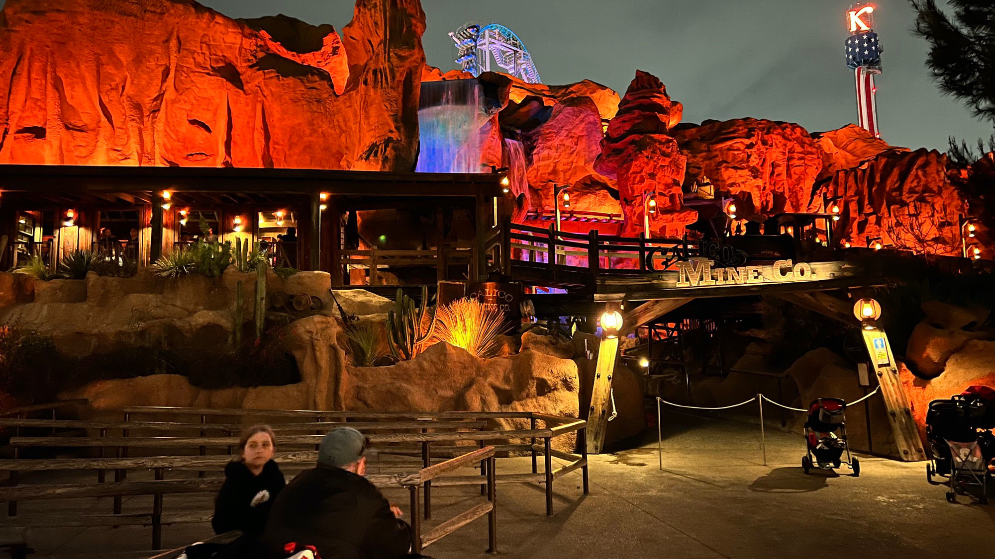 Calico Mine Ride at Night