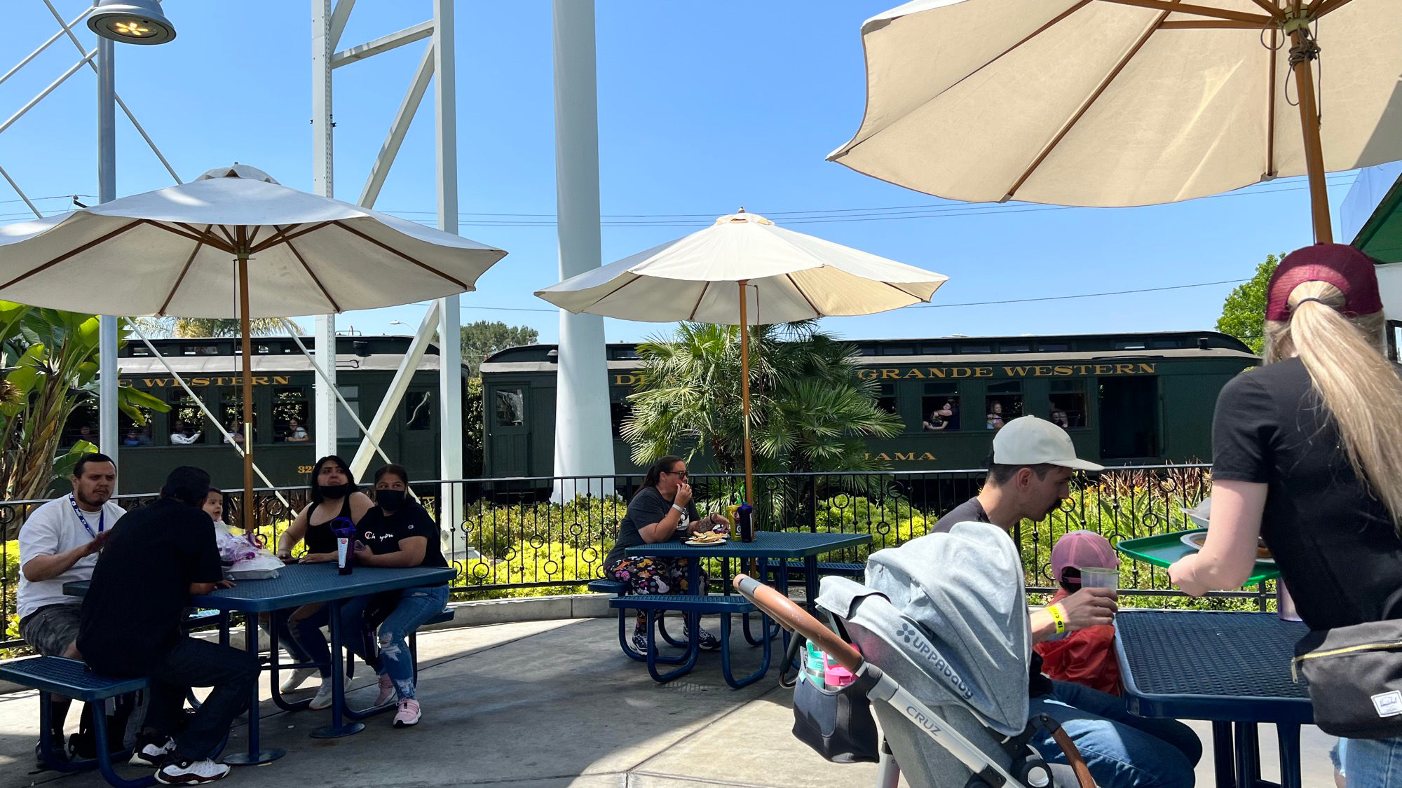 Calico Railroad Rolling by Coaster's Drive In