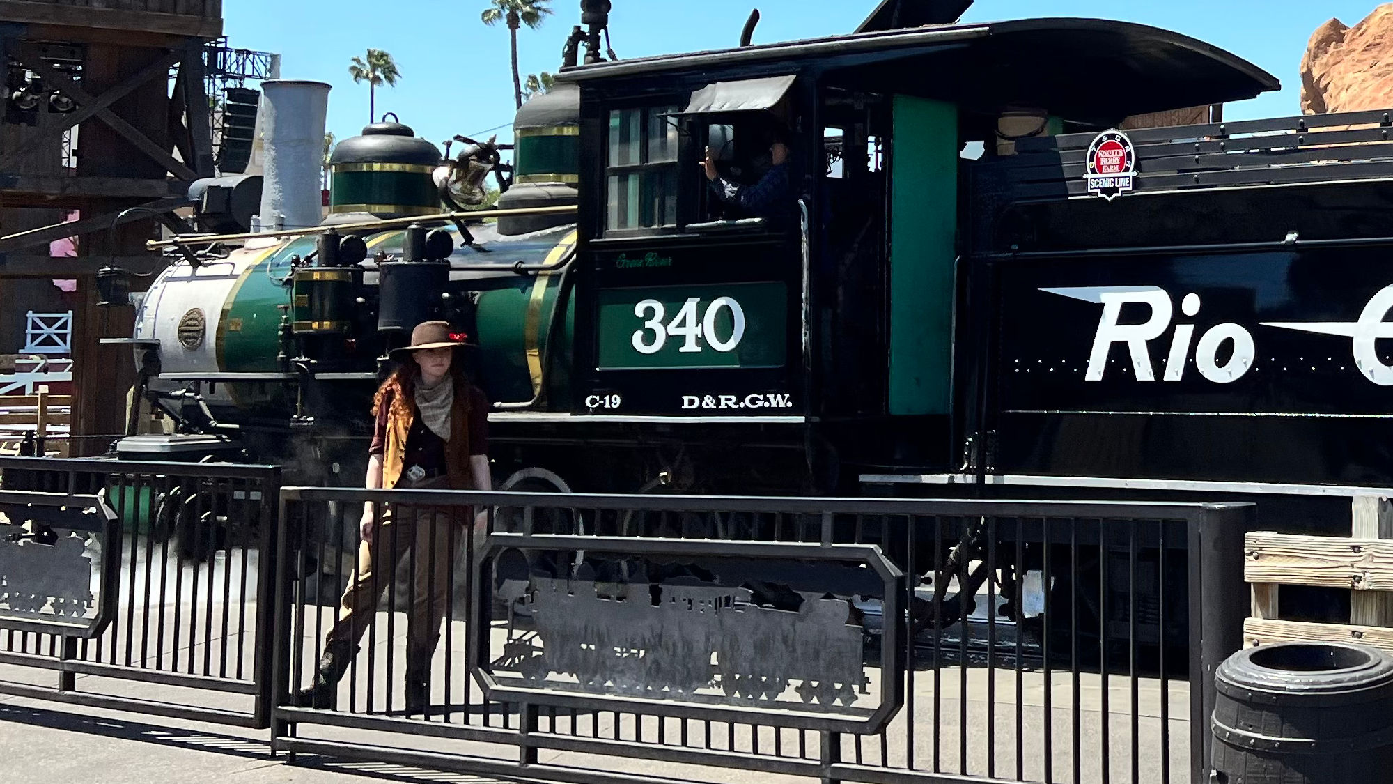 Calico Railroad Cowgirl