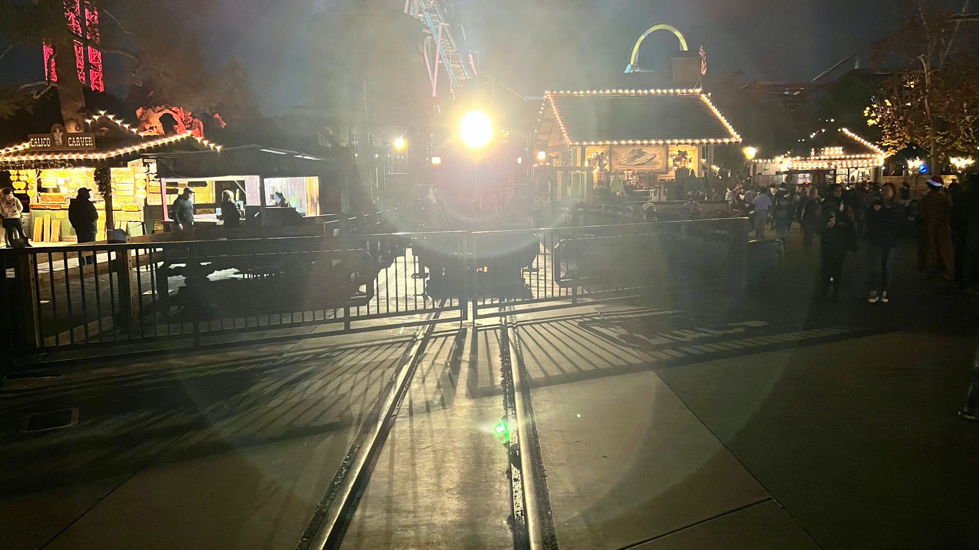 Calico Railroad at Night