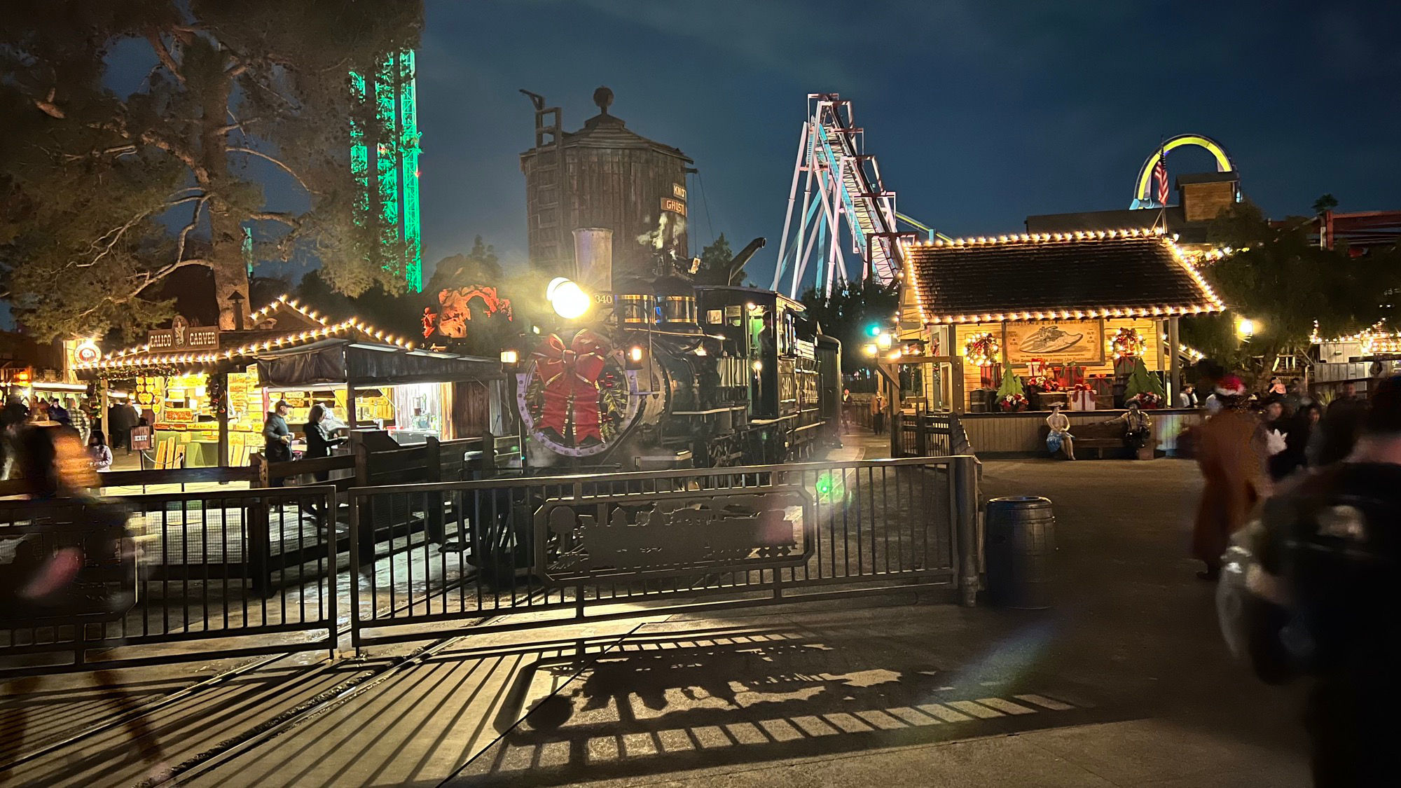 Calico Railroad at Night