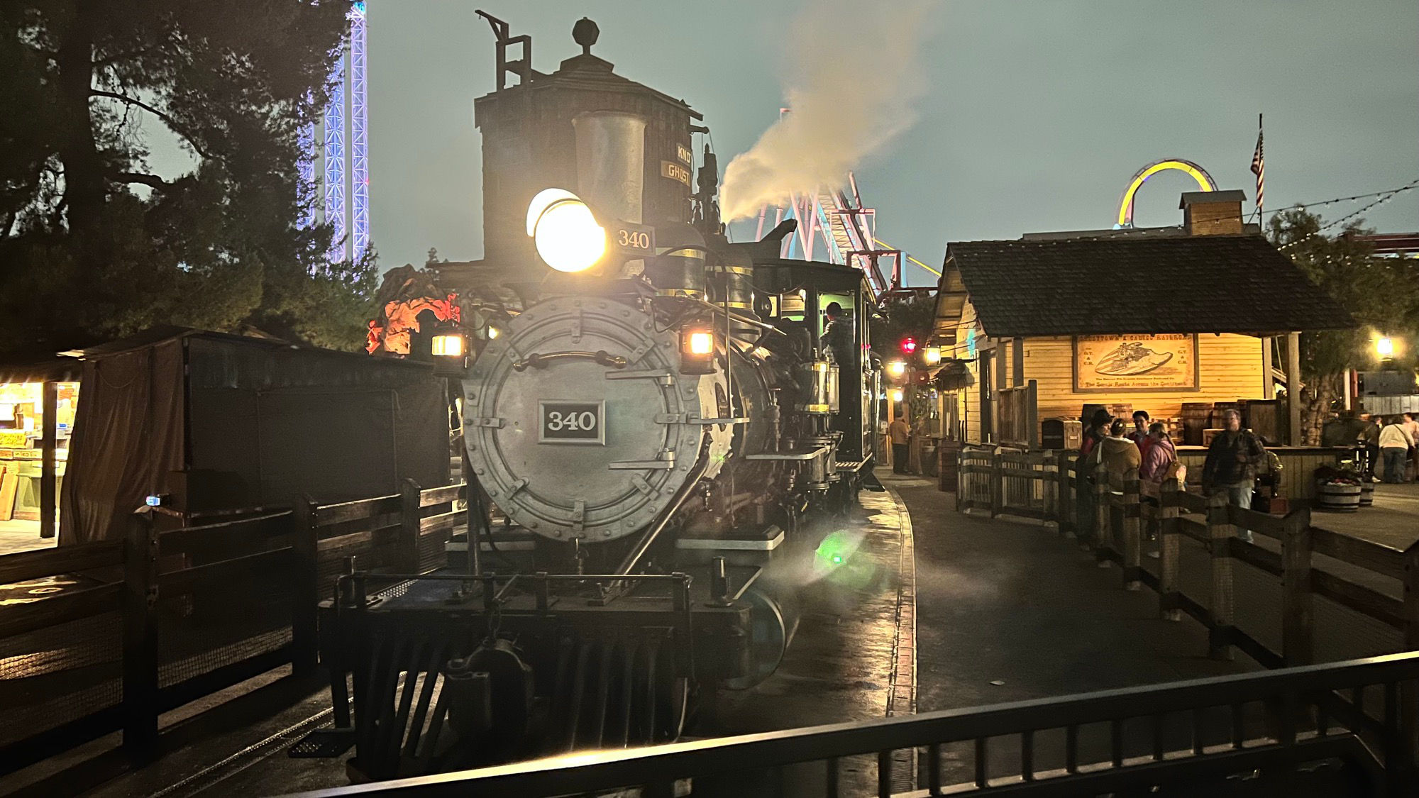 Calico Railroad at Night