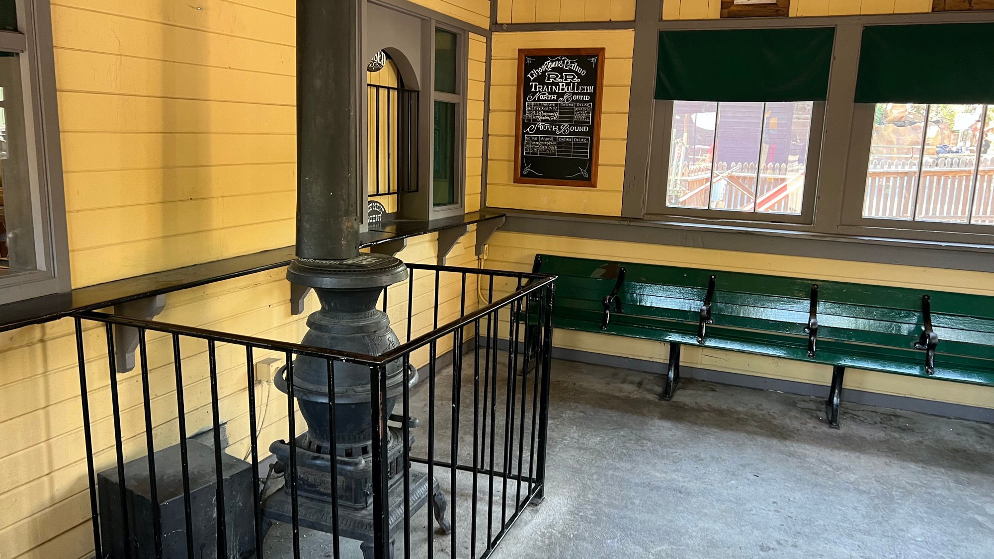 Calico Railroad Waiting Room