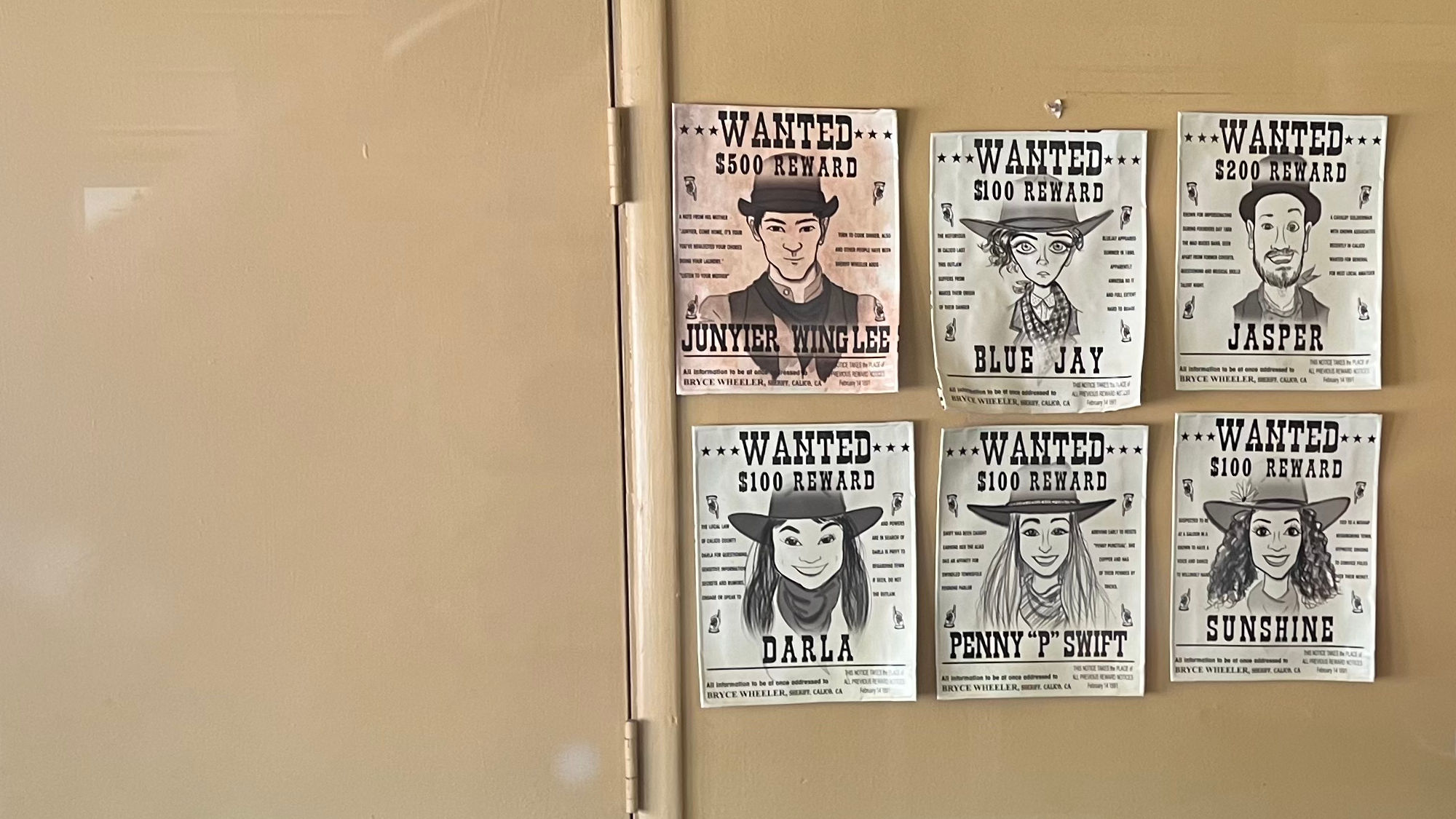 Calico Railroad Wanted Posters