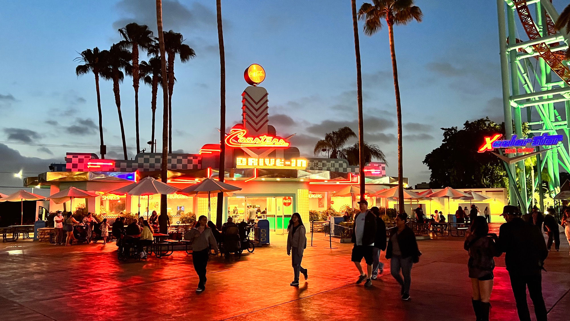 Coaster's Drive at Night