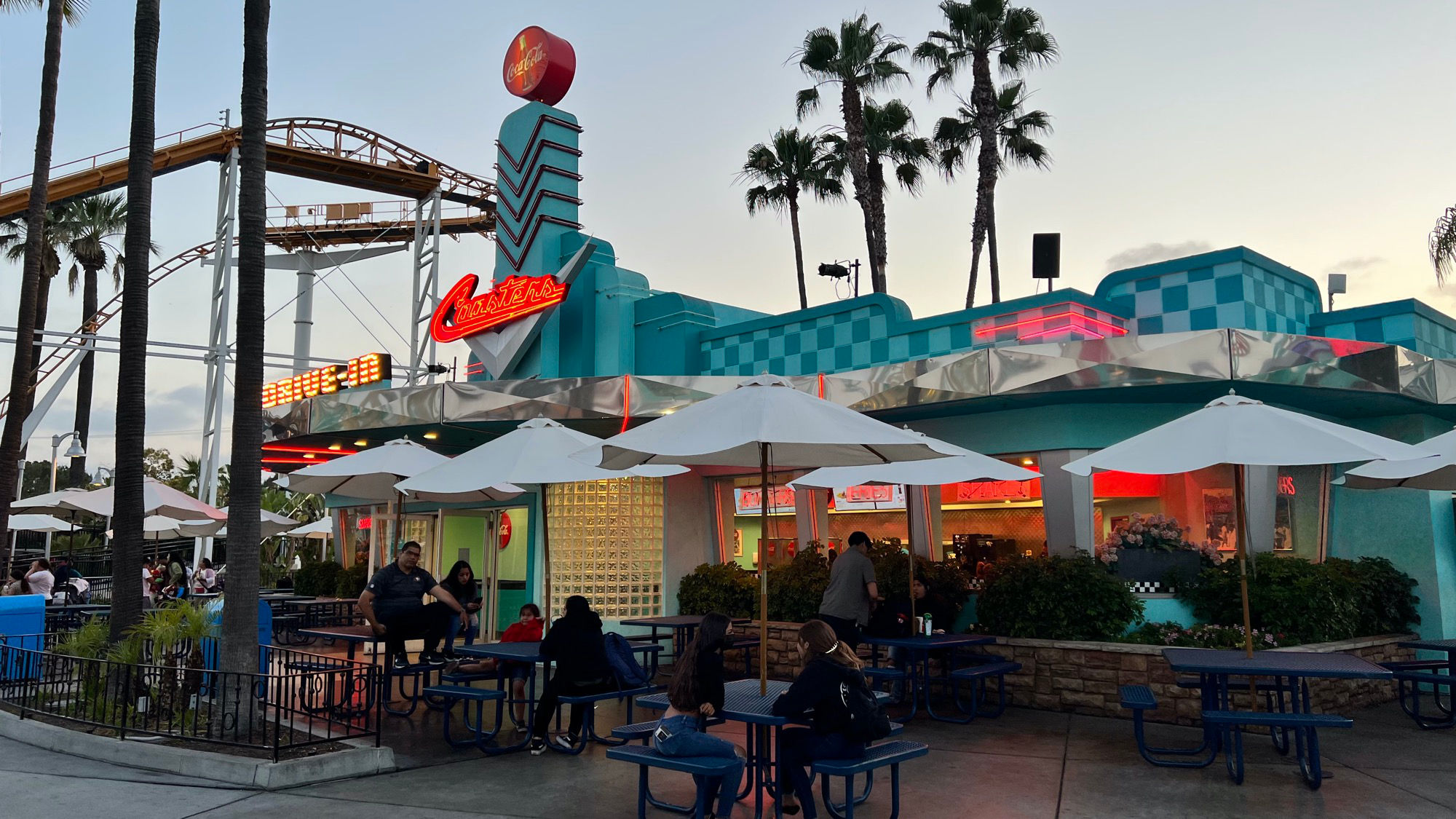 Coasters Drive In at Dusk