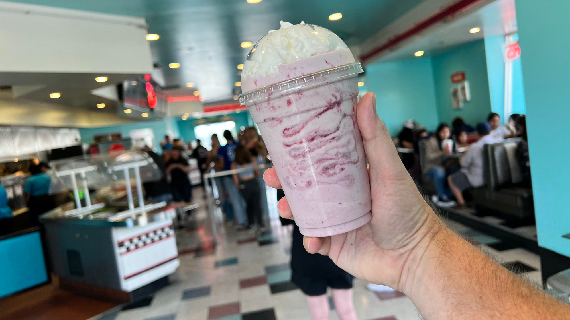 Coasters Drive In Boysenberry Milkshake