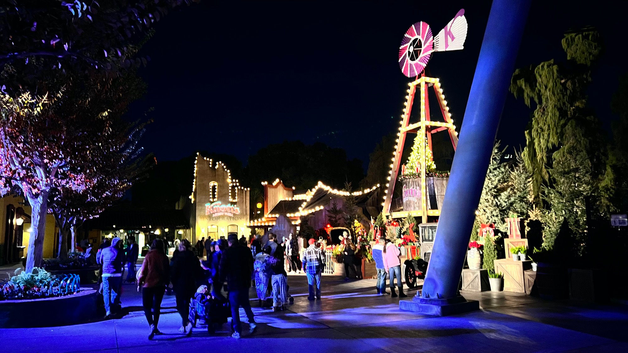 Entrance Windmill At Night