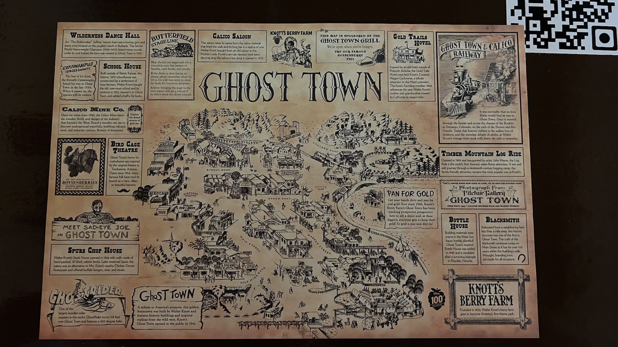 Ghost Town Grill Placemat