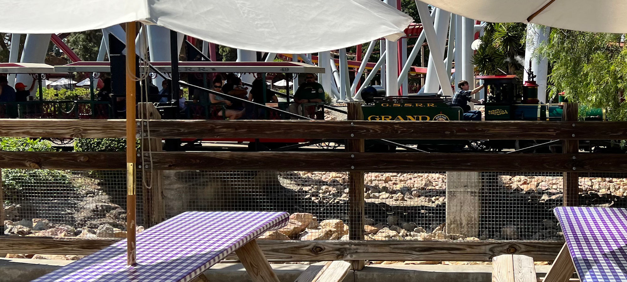 Grand Sierra Railroad view from Ghost Town Dippin Dots