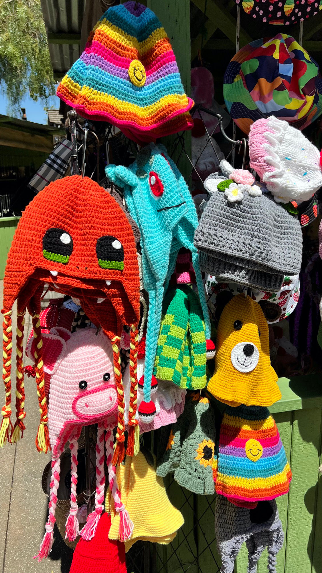 Boysenberry Festival Knit Hats Booth