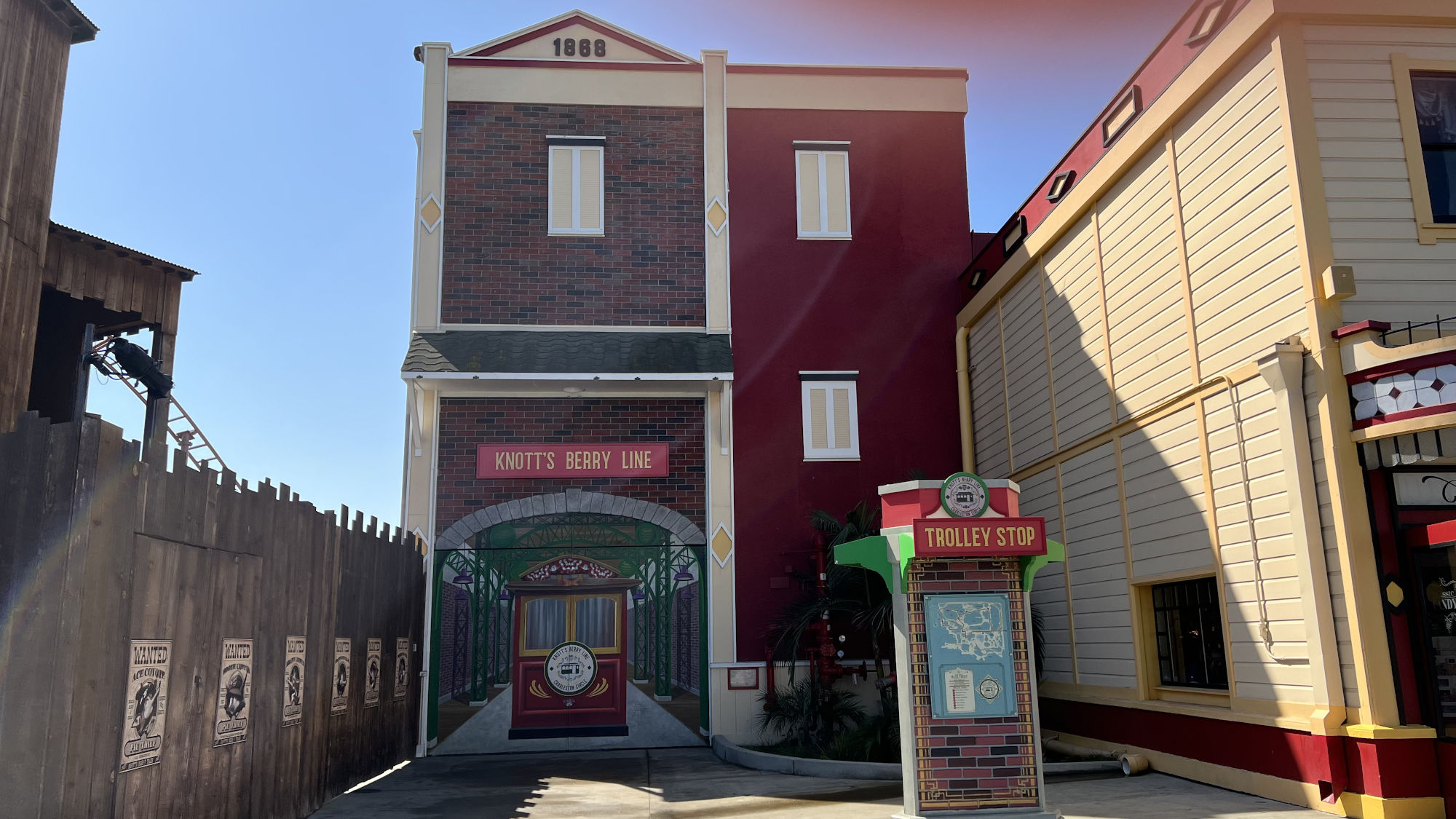 Knott's Berry Line Trolly Stop