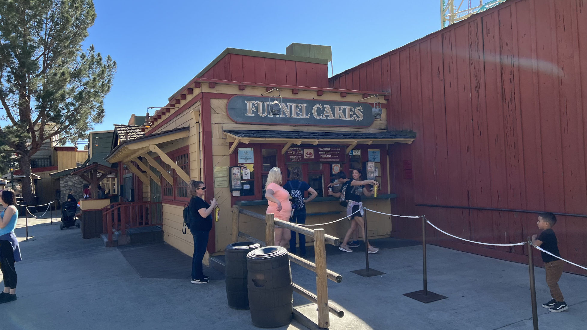 Knott's Berry Farm Log Ride Funnel Cakes