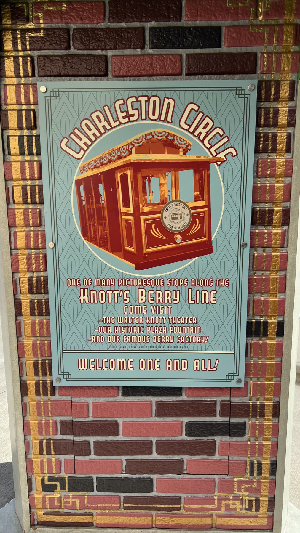 Knott's Berry Line Welcome One and All