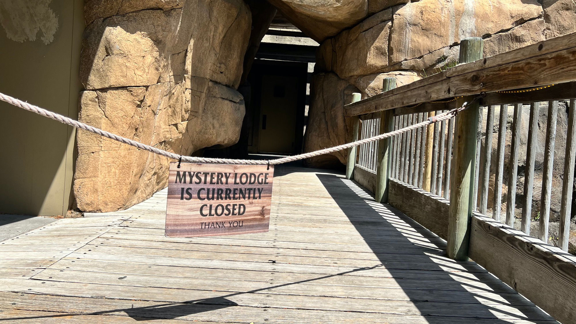 Mystery Lodge is Currently Closed