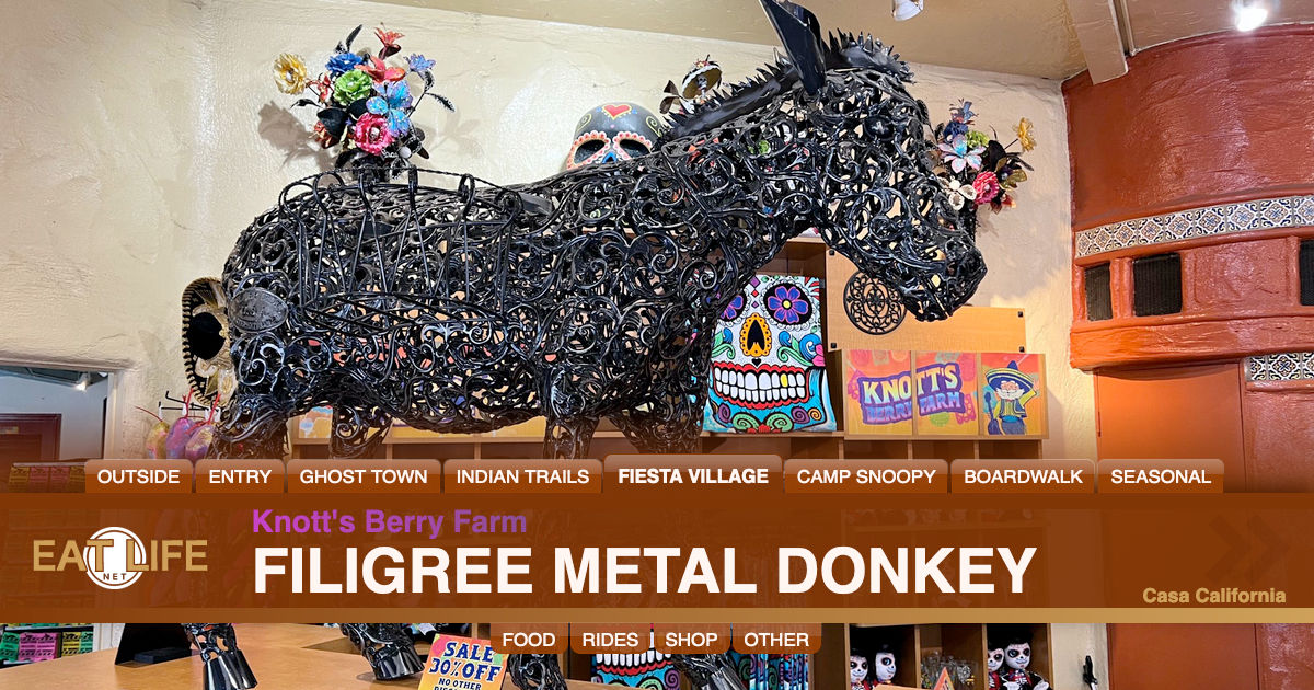 Filigree Metal Donkey