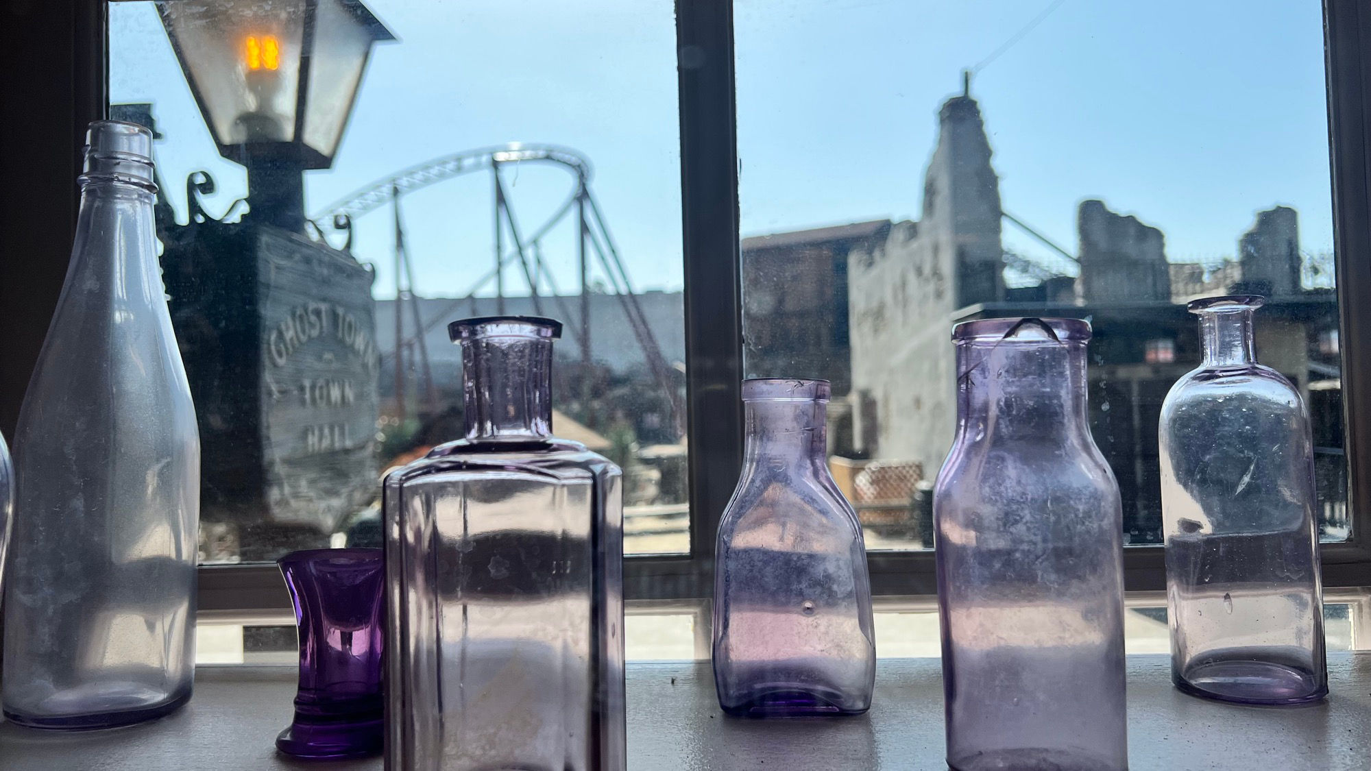 Vintage Purple Bottles Amethyst