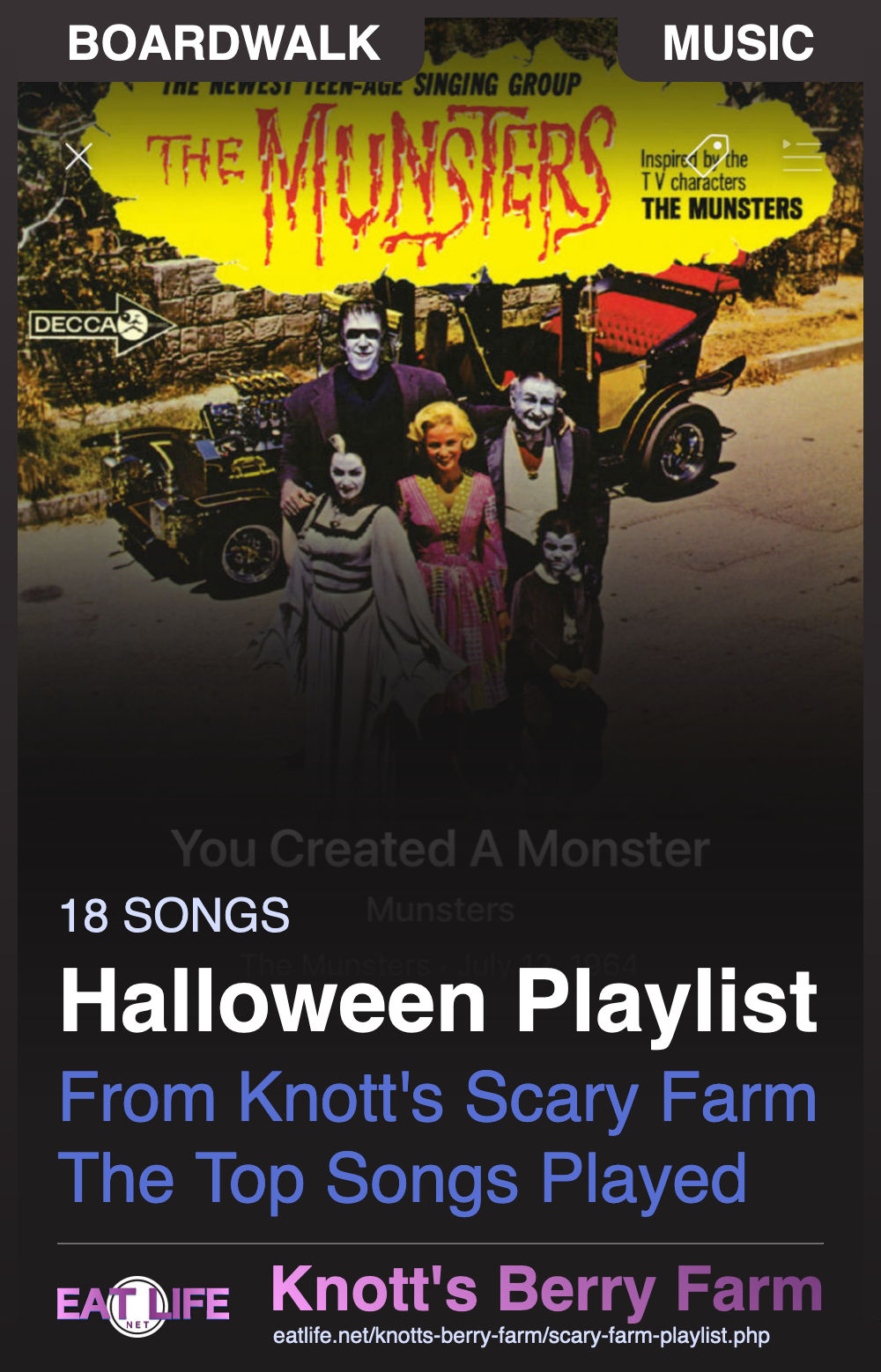Knott's Scary Farm Playlist