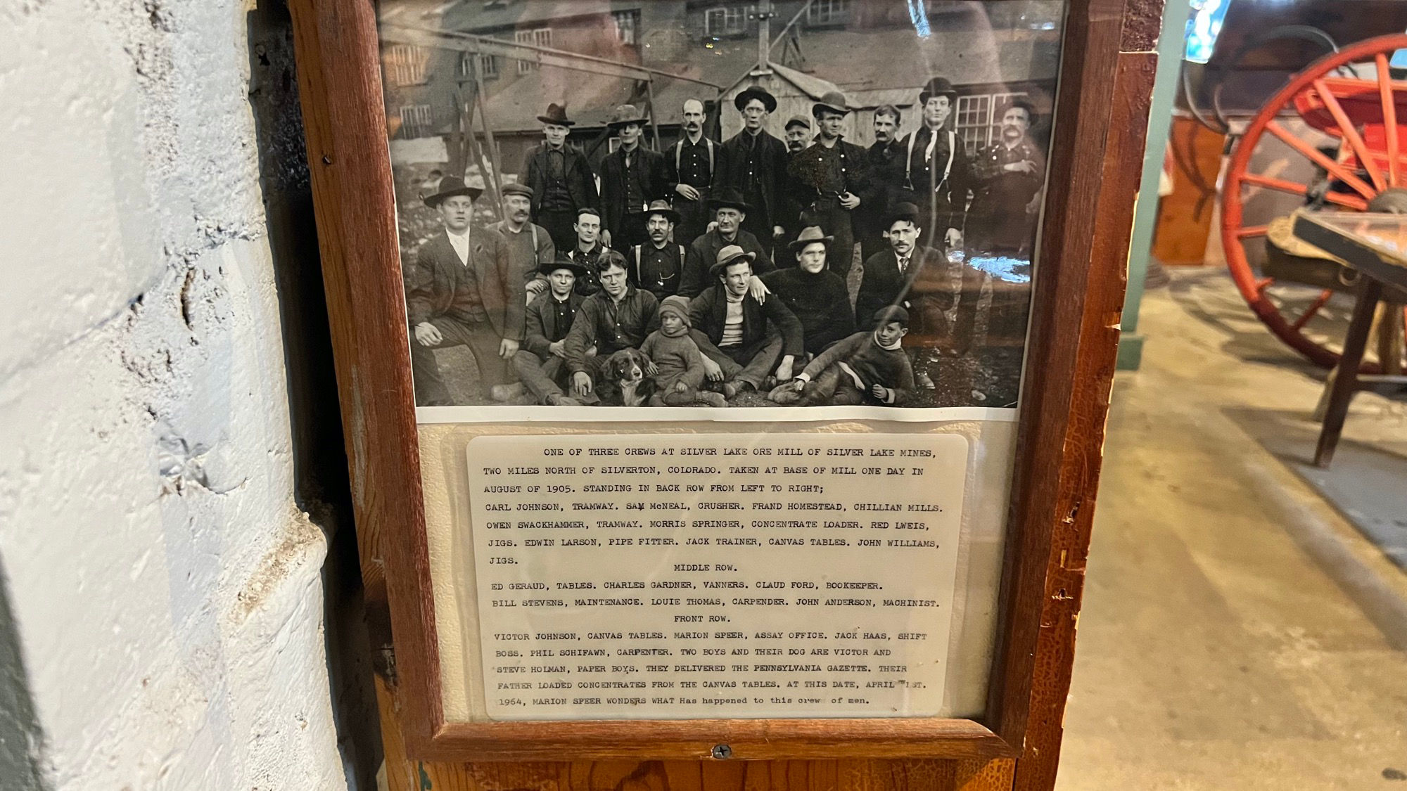 Western Trails Museum Silver Lake Ore Mill Crew