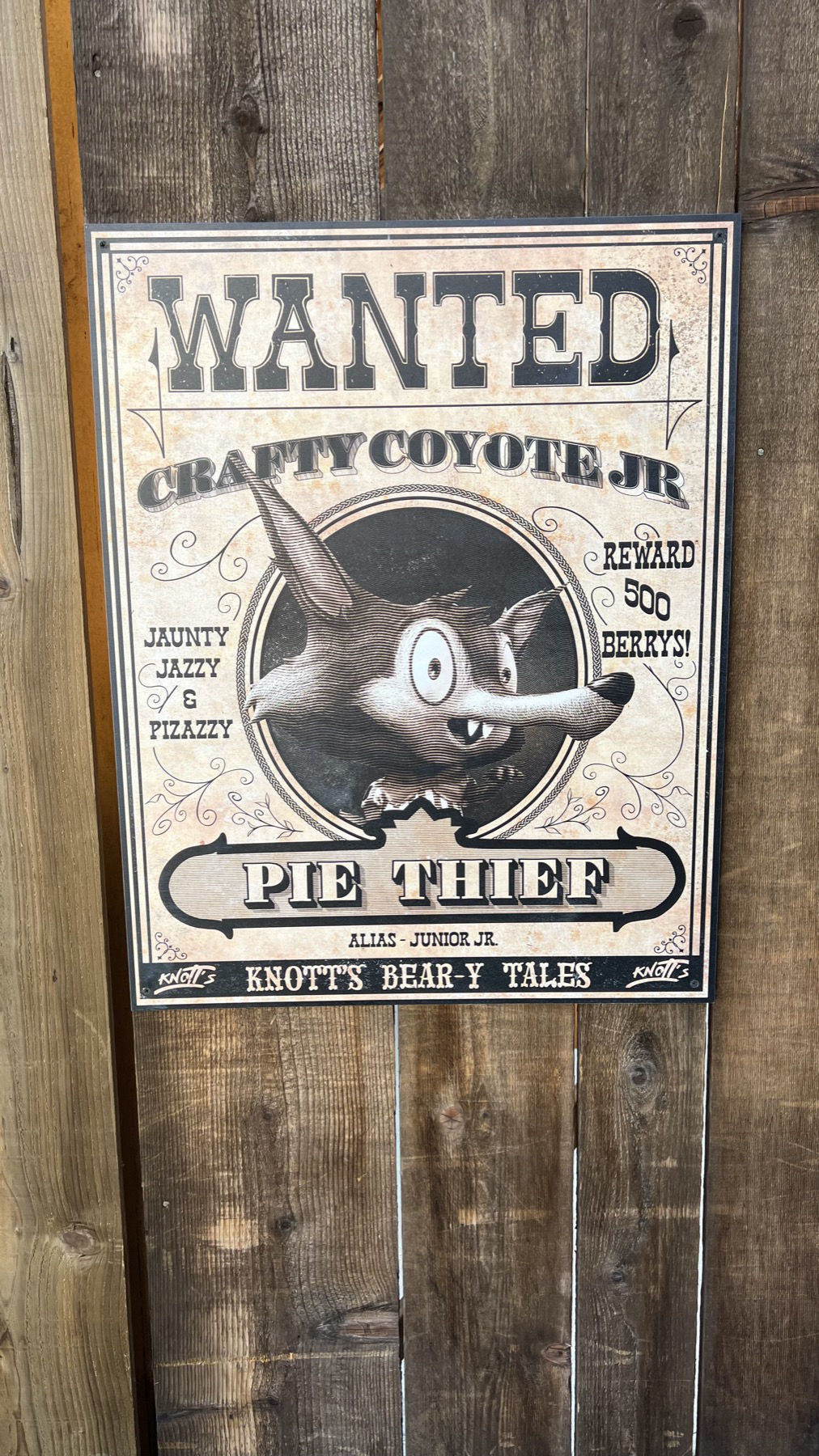 Wanted Crafty Coyote