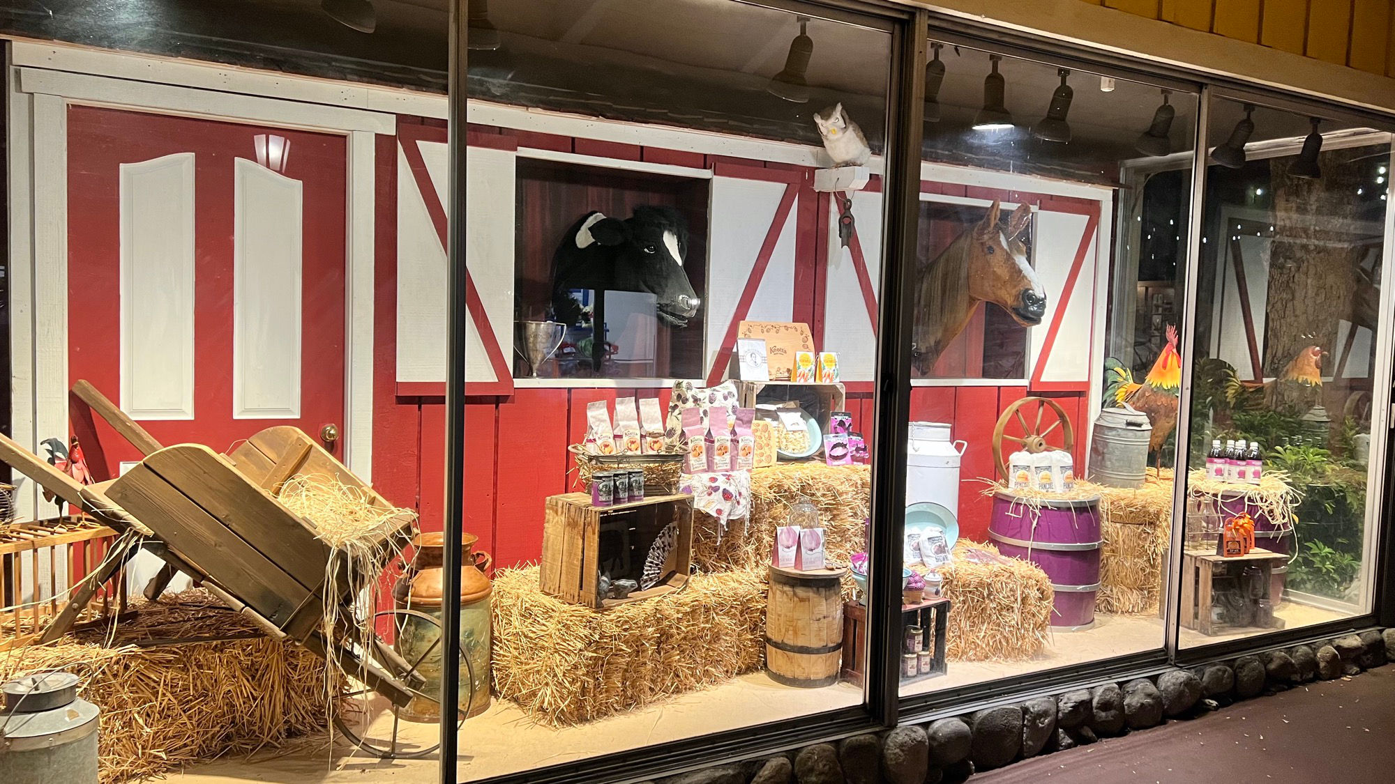 Virginia's Gift Shop Window Display Stable