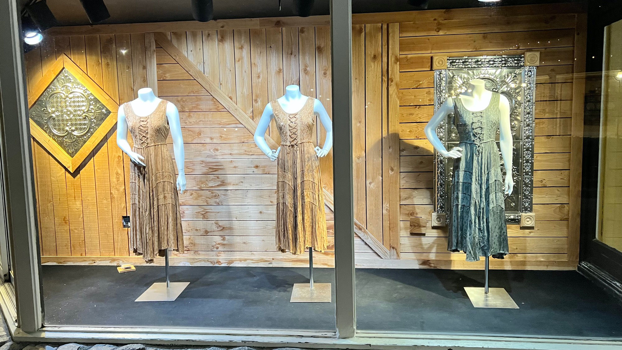 Virginia's Gift Shop Window Display Women's Fashion
