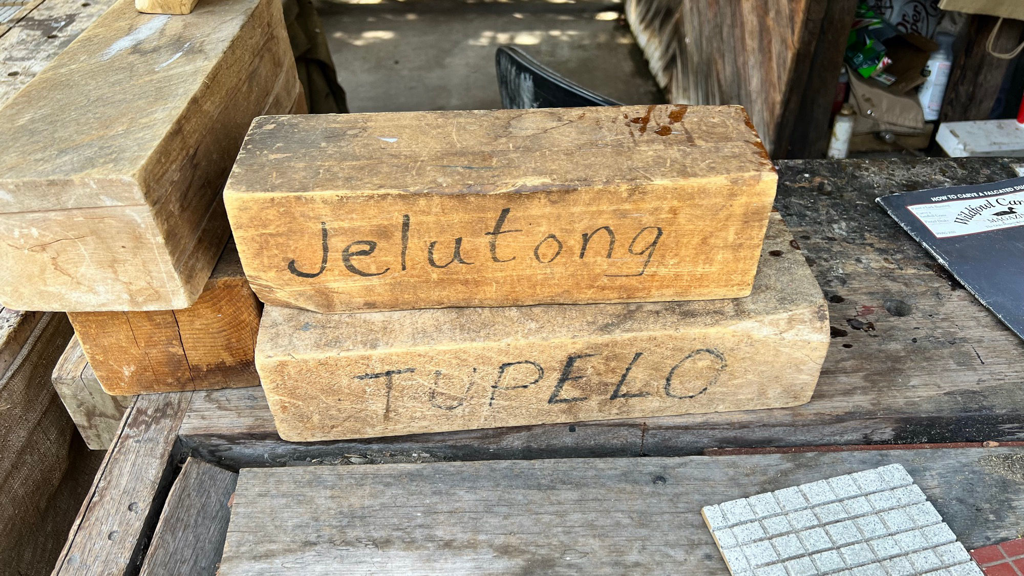 Wood Carver Bob Weir Jelutong Tupelo