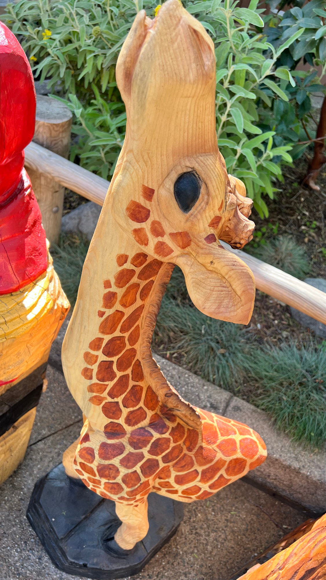 Wood Sculptures Booth Giraffe