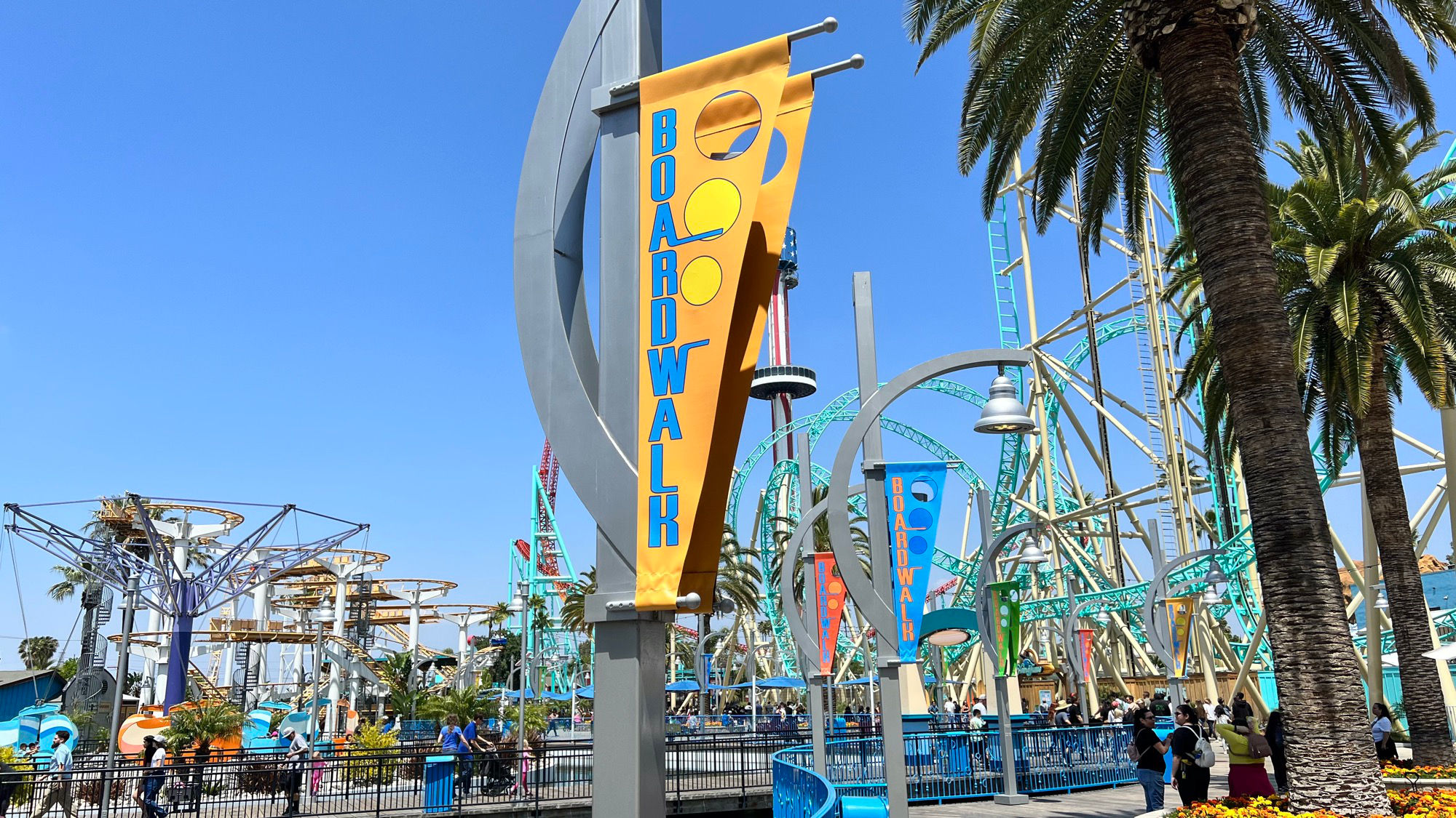 Boardwalk Pier Sign Yellow