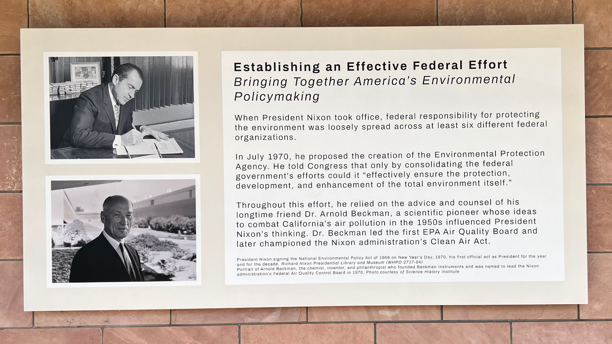 Nixon Environment Federal Effort