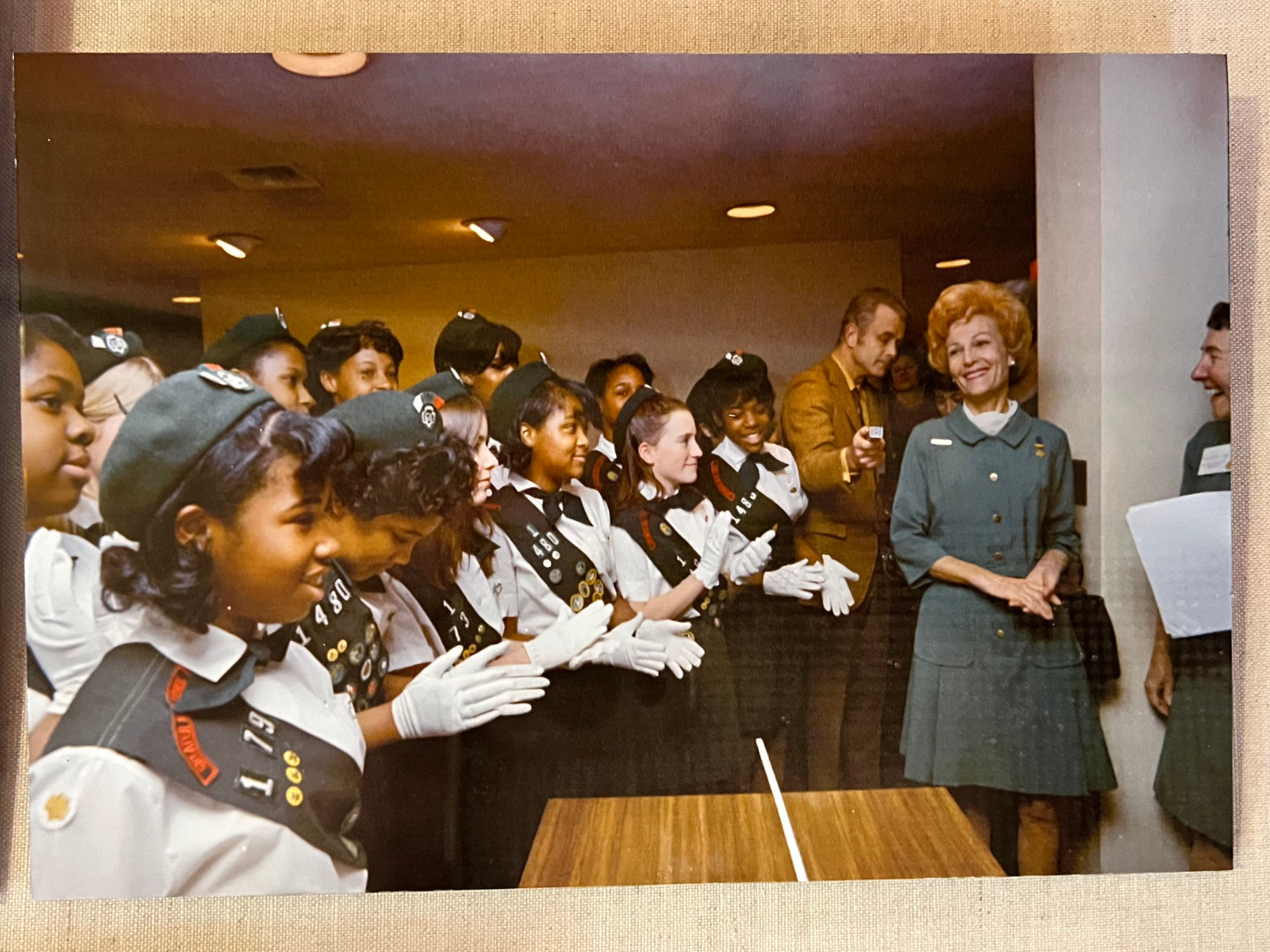 Pat Nixon and Girl Scouts