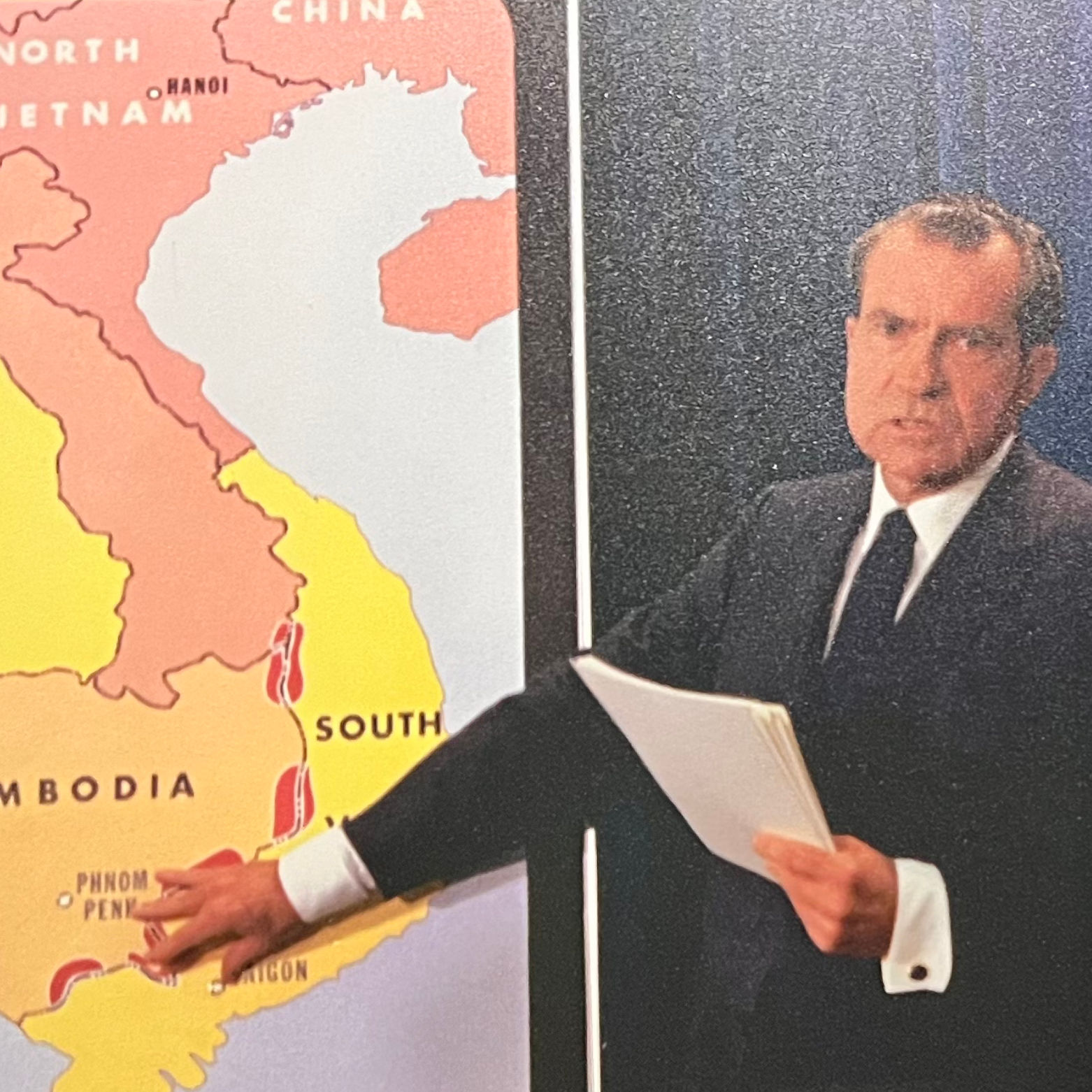 Vietnam Nixon Map
